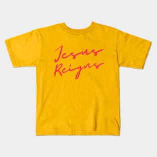 Jesus Reigns Kids T-Shirt